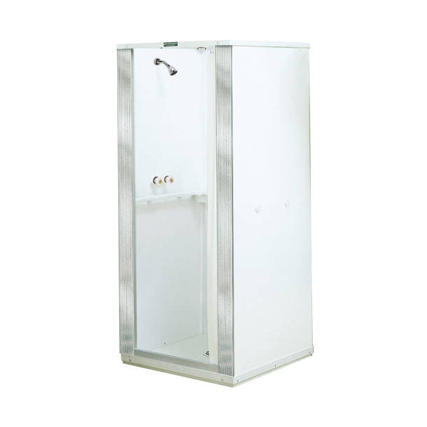 E.L. Mustee & Son Durastall 30'' W 73'' H Framed Square Shower